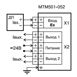 Схема подключения МТМ-501-052