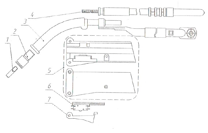 Схема конструкции горелки А1231-5