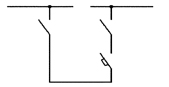 Однолинейная схема панелей ЩО-70К-2-72 и ЩО-70К-2-73